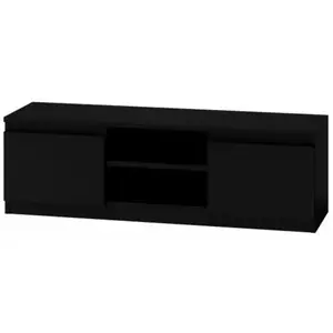 CDF Meuble tv moderne pour salon 120 cm - noir pas cher