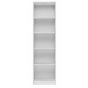 Comparateur de prix : CDF KAFFI - Bibliothèque style scandinave salon - 50x30x181 - 5 tablettes - Étagère à livres