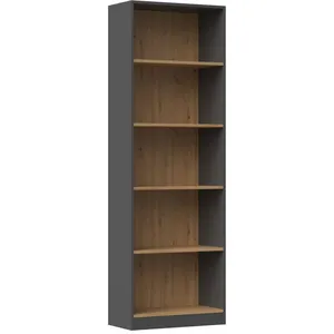 Comparateur de prix : CDF FLORENCE - Bibliothèque 5 étagères - Dimensions 182x60x30 cm - Meuble de rangement livres