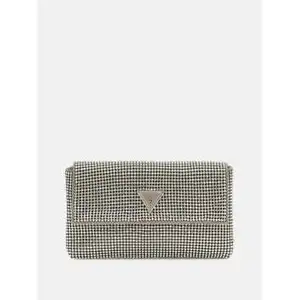 Comparateur de prix : Pochette - GUESS - Zalina Mini Flap Clutch - Argenté - 21x13x2,5 cm - Sac à épaule