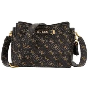 Sac GUESS - EMERA LOGO GIRLFRIEN Noir pas cher