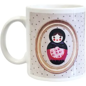 Comparateur de prix : Autre Mug Poupee Russe Pois By Cbk