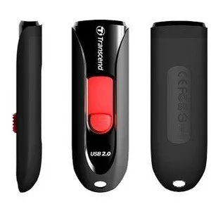 TRANSCEND Cle USB 2.0 JetFlash 590 - 32Go Noir/Rouge pas cher