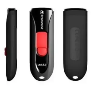 Comparateur de prix : Cle usb 2.0 transcend jetflash 590 - 16go noir rouge ts16gjf590k