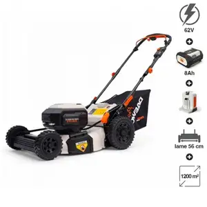 Tondeuse sans fil 62V DAEWOO, lame 56 cm, batterie 8Ah et chargeur - D... pas cher