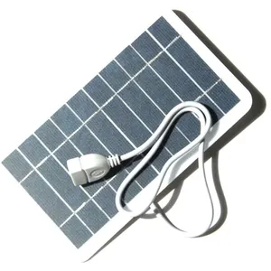 NAMOTU Petit panneau solaire, petit panneau solaire avec USB bricolage cellule solaire en silicium monocristallin étanche camping panneauVendu parcdiscount