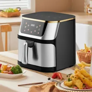PIMPIMSKY Friteuse sans Huile 12L Inox - Écran Tactile - Cuisson Visib... pas cher