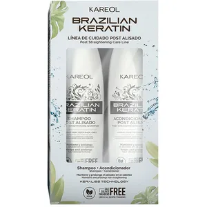 Kareol Ensemble de coiffure lissage brésilien Brazilian Keratin 2 pièces pas cher
