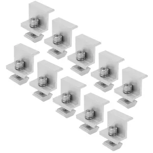 SURENHAP 10PCS Pince Panneau Solaire Montage Facile ALU Rail tuile Cam...Vendu parcdiscount