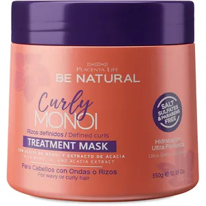 Be natural+masque de soin curly monoi rizos definidos 350 g de crème pas cher