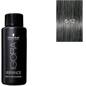 Schwarzkopf Professional Igora Vibrance Tone on Tone On Tone Hair Coloration N°6-12 Blond Foncé Cendré 60 ml, 7702045560398 pas cher
