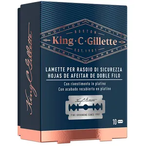 Gillette King C Hojas De Afeitar De Doble Filo 10Ud