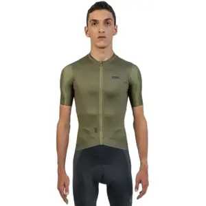 Maillot Suarez Shade 2.4 manches courtes vert olive - XL pas cher