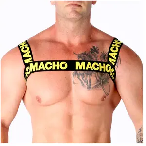 Harnais Double Élastique Avant et Arrière Macho Underwear - TU pas cher