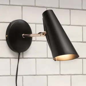 Northern Birdy - applique 31,5 cm noire/acierVendu parluminaire