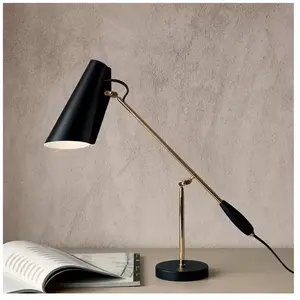 Northern Lampe à poser rétro Birdy en noir/laiton