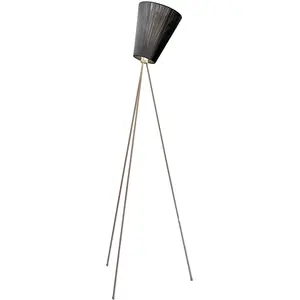 NORTHERN LIGHTING lampadaire OSLO WOOD (Diffuseur noir, base en nickel...
