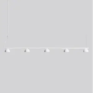 Northern Blush suspension LED, à 5 lampes, blanche pas cher