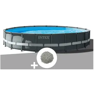 Comparateur de prix : Piscine tubulaire INTEX Ultra XTR Frame ronde 6,10 x 1,22 m - Filtre à...