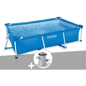 Kit piscine tubulaire rectangulaire Intex 3,00 x 2,00 x 0,75 m + Filtr...Vendu parcarrefour