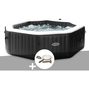 Comparateur de prix : Spa gonflable Intex PureSpa Carbone octogonal Bulles et Jets 6 places