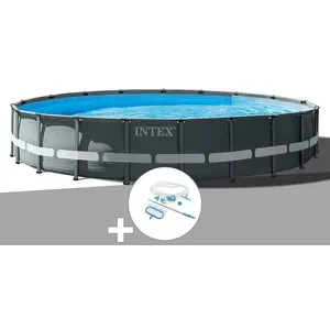 Comparateur de prix : Kit piscine tubulaire Intex Ultra XTR Frame ronde 7,32 x 1,32 m + Kit ...
