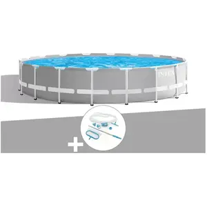 Comparateur de prix : Piscine tubulaire Intex Prism Frame ronde 5,49 x 1,22 m - Filtre à car...