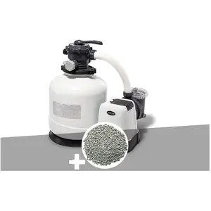 Comparateur de prix : Groupe de filtration à sable SX3200 10 m³/h + 30 kg de zéolite Intex