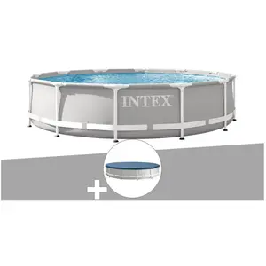 Comparateur de prix : Piscine tubulaire Intex Prism Frame ronde 3,66m - Filtre à cartouche -...