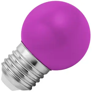 Lighto | LED Ampoule Spherique Plastique | E27 | 1W VioletVendu parampoulepascher
