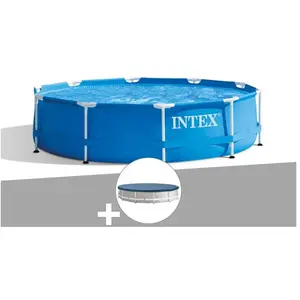 Comparateur de prix : Piscine tubulaire INTEX Metal Frame ronde 3,05x0,76m avec bâche de pro...