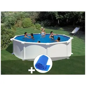 Comparateur de prix : GRE Piscine hors-sol en acier Gré Atlantis ronde 4,80 x 1,32 m avec fi...