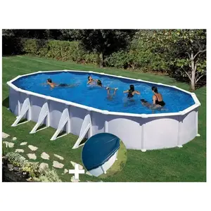 Comparateur de prix : GRE Piscine acier blanc Gré Atlantis ovale 10,20 x 5,75 x 1,32 m - Fil...