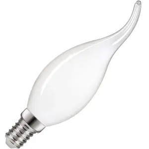 Lighto | LED Ampoule Flamme Tip Dépolie| E14 | Dimmable | 5W (remplace 47W) pas cher