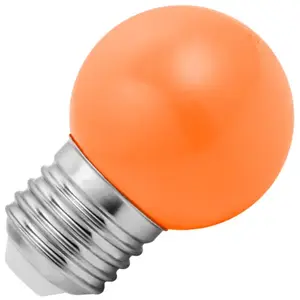 Lighto | LED Ampoule Spherique Plastique | E27 | 1W OrangeVendu parampoulepascher