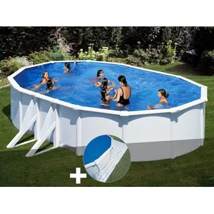 Comparateur de prix : GRE Piscine hors-sol ovale en acier Gré Bora Bora - Blanc - 6,34 x 3,9...