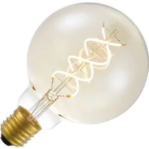 Comparateur de prix : Lighto | LED Ampoule Globe | E27 Dimmable | 5W 95mm | Or