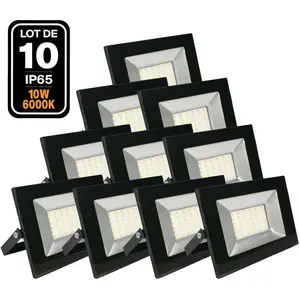 Europalamp - 10 Projecteurs Led 10W Ipad 6500k Haute LuminositéVendu parcdiscount