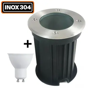 EUROPALAMP Spot Encastrable de Sol Rond Rond Inox 304 Exterieur IP65 +...Vendu parmanomano