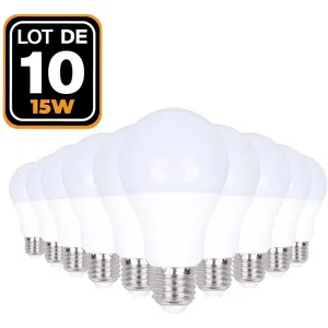 EUROPALAMP 10 Ampoules LED E27 15W Blanc Neutre 4500K Haute Luminosité pas cher