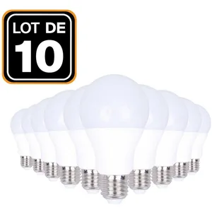 Europalamp - 10 Ampoules led E27 20W 6000K Blanc Froid Haute Luminosité pas cher