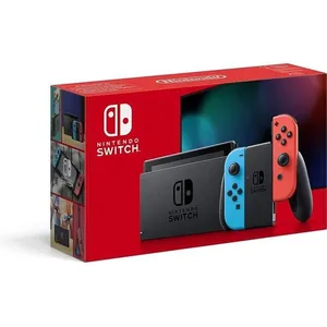 Nintendo Switch Rouge/Bleu Néon 32Go [Nouveau modèle V2] + Pokémon Let... pas cher