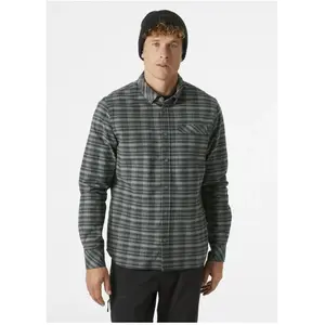 Comparateur de prix : Helly Hansen Classic Check LS Shirt - Chemise homme Concrete 876 M