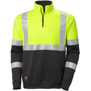 Sweat zip Warn. jaune. Taille 2XL pas cher