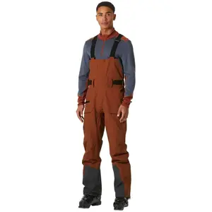Pantalon de ski à bretelles Helly Hansen Sogn Shell 65574-301 Orange L pas cher