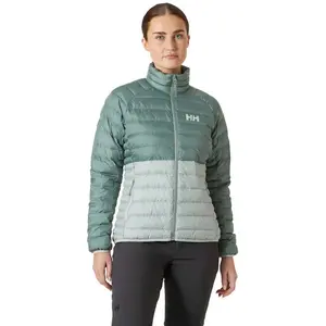 Comparateur de prix : Helly Hansen Banff Insulator Jacket - Doudoune femme Green Mist / Cactus L