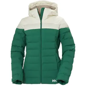 Veste à capuche Helly Hansen Imperial Puffy verte blanc femme - M pas cher