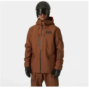 Veste à capuche Helly Hansen Garibaldi 2.0 RECCO marron orangé - XXL pas cher