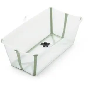 Comparateur de prix : Stokke® Flexi Bath® transparente verte - 64 x 24 x 34 cm