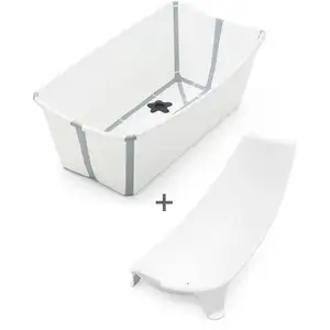 Comparateur de prix : Pack Flexi Bath baignoire avec transat BLANC Stokke